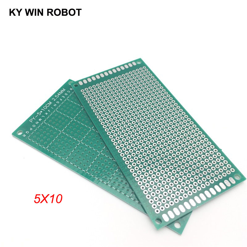 Pcb Prototyping Board - 1 pces 5x10cm 50x100mm único lado