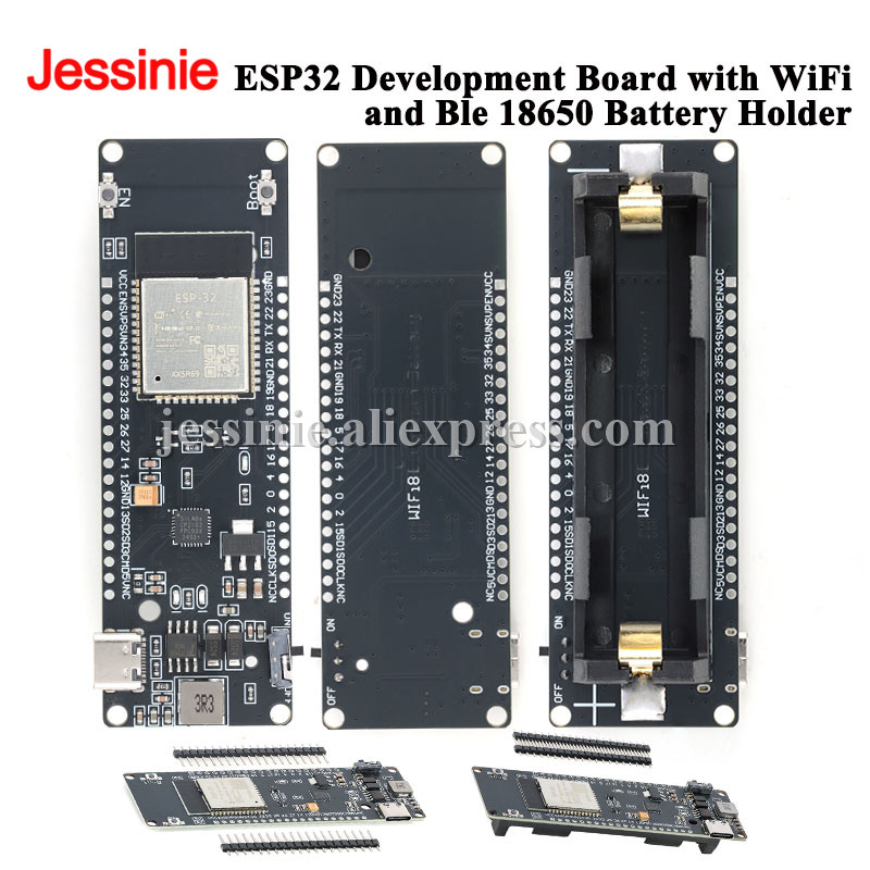 Esp32 Battery Holder Lipo - Placa de Desenvolvimento ESP32 com WiFi,