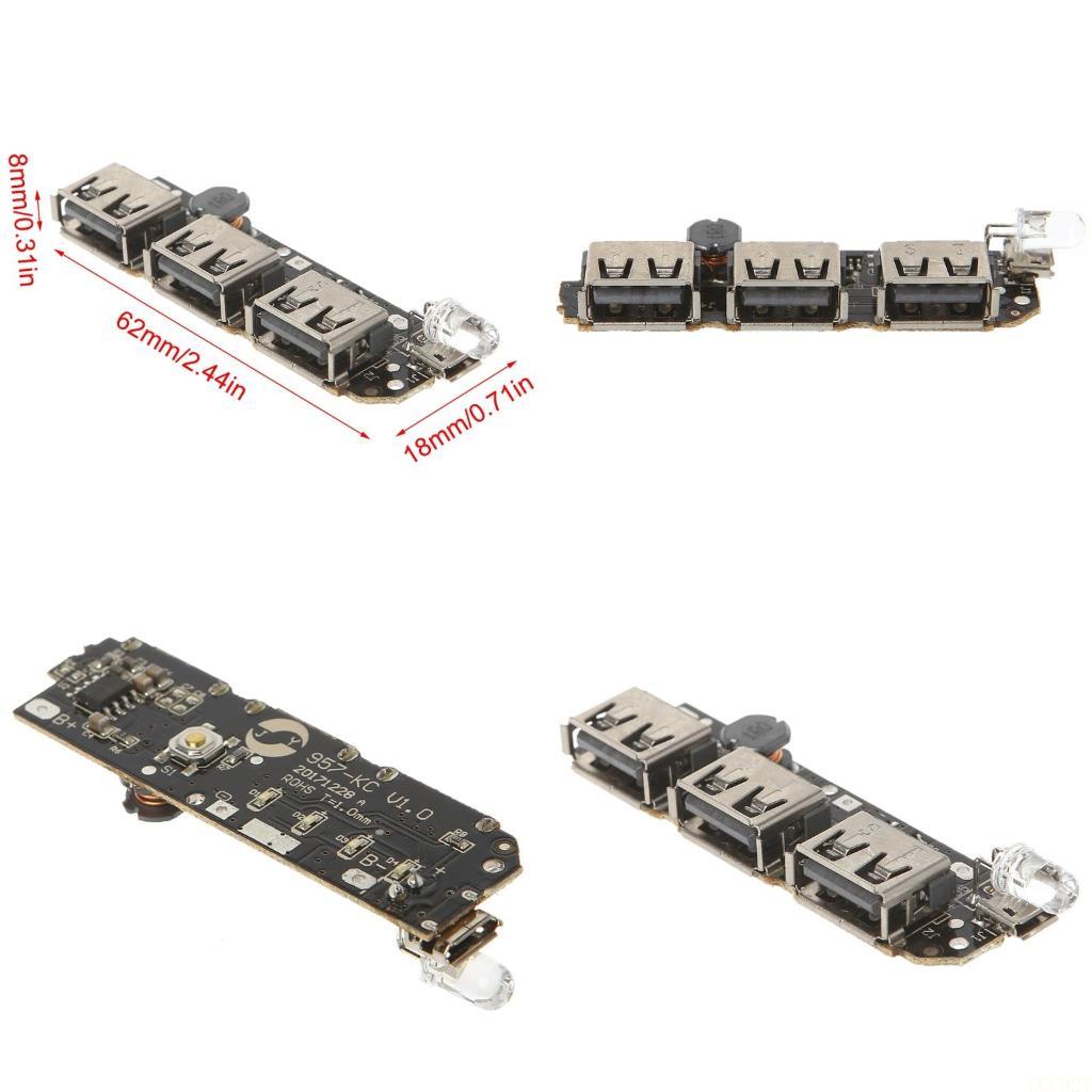 Li Ion Charger Module - B03f 5v 2.1a 3 usb carregador