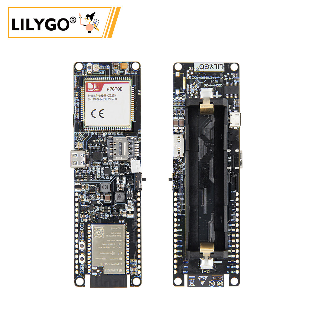 Esp32 Battery Holder Lipo - Módulo LILYGO T-A7670E ESP32, Suporta WiFi