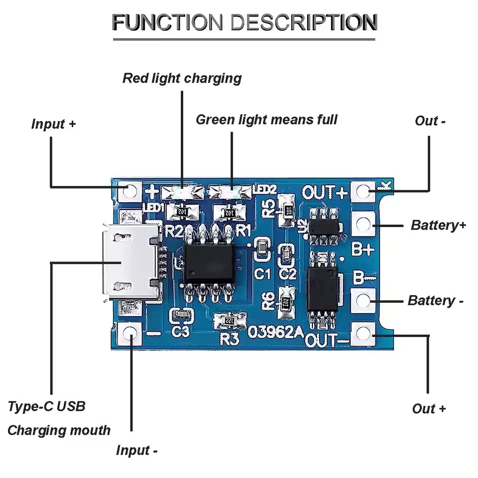 Módulos de carregamento USB Ty - Tp4056 Module avaliação e preço